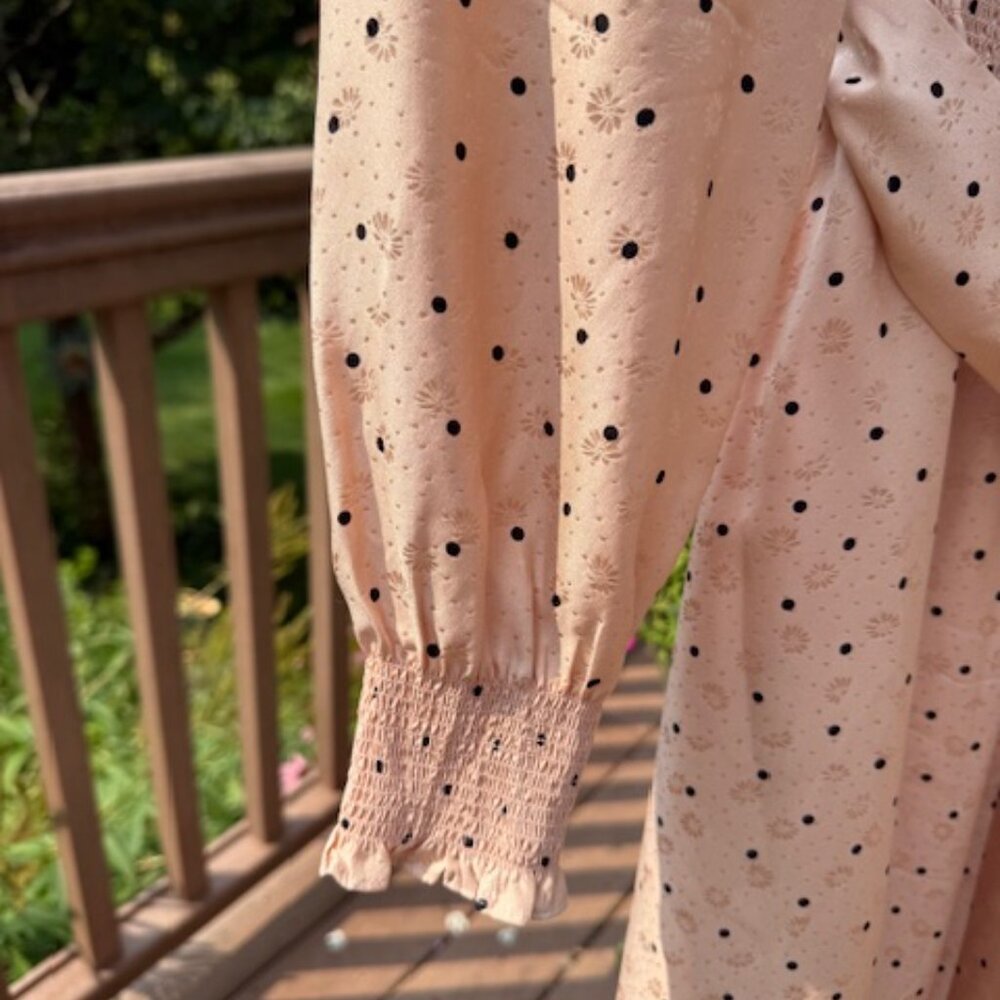 Sezane Justine Silk L/S Midi Dress - Picture 5 of 6
